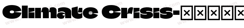 Climate Crisis字体转换